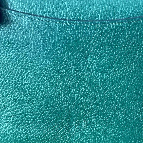 Coach Marlie Top Handle Satchel Kelly Green Leather & Suede - Picture 6 of 17
